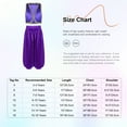 thumbnail image 5 of TiaoBug Kids Boys Arabian Prince Outfits Waistcoat Vest with Bloomers Holiday Belly Dance Pants Set Purple-A 16, 5 of 5