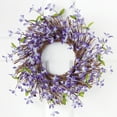 thumbnail image 2 of Collections Etc Spring Forsythia Floral Twig Door Wreath - Seasonal Door Accent for Any Room, Lavender, 2 of 12