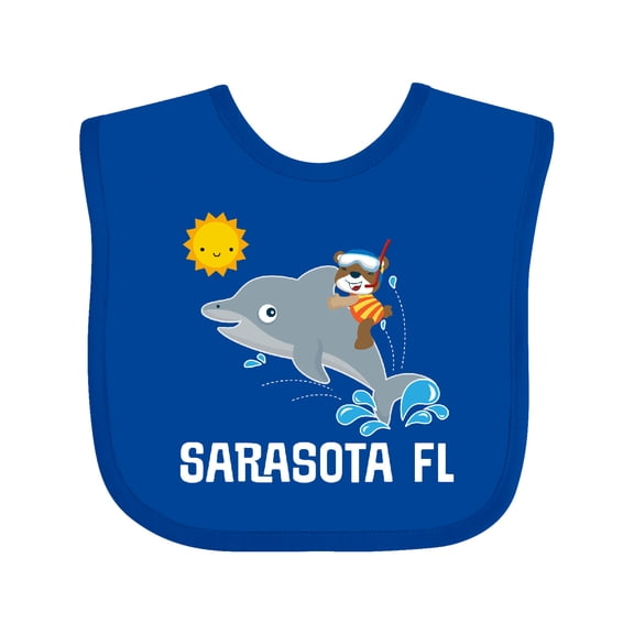Inktastic Sarasota Florida Vacation Boys or Girls Baby Bib