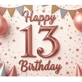thumbnail image 4 of Rose Gold Theme Happy Birthday Banner Balloon Decoration for Teen Party Indoor Celebration Event Decoration, 4 of 8