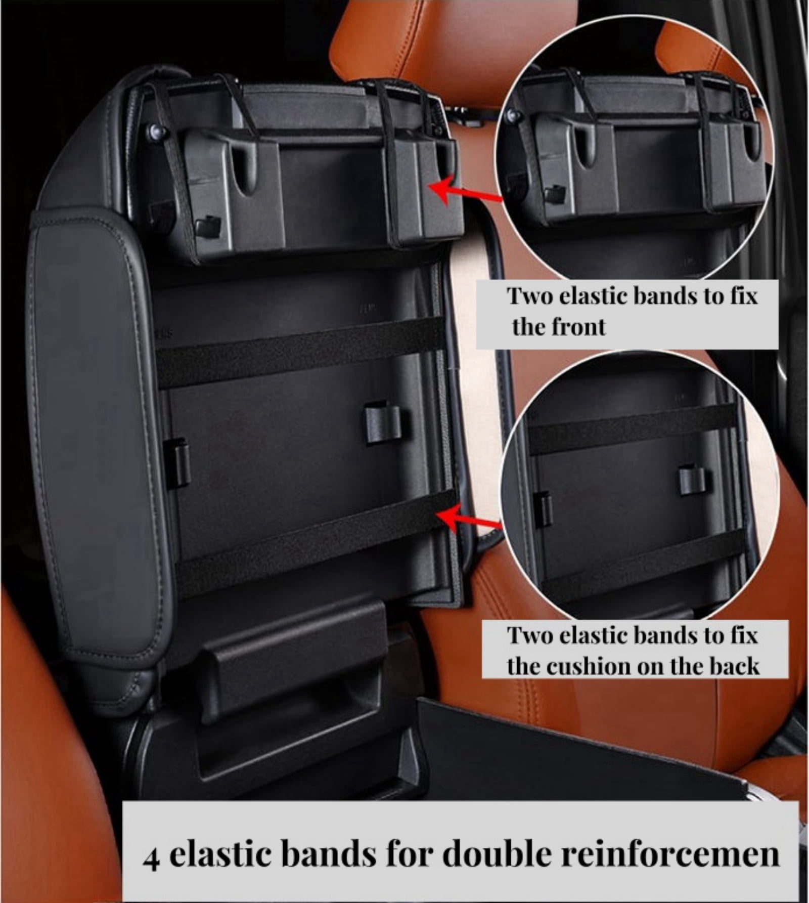 ST SoleMe.Tc Custom Center Console Cover Pad Compatible with 2015-2020 Ford F150 Car Armrest Seat Box Cover Anti-Scratch Protector, Interior Accessories, Double Line Grid