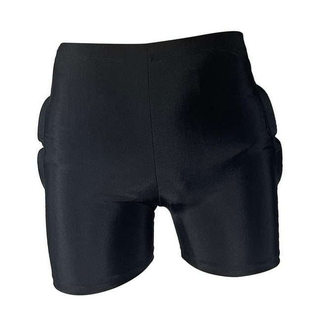 Pantalones cortos acolchados de protección para niños con protección para niños Protector de cadera resistente al impacto para esquiar hockey sobre L