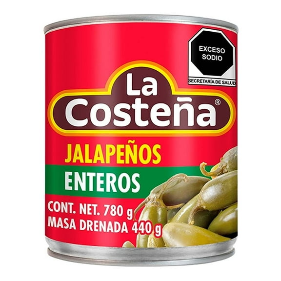 Chiles jalapeños La Costeña enteros en escabeche 780 g