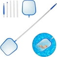 thumbnail image 2 of Pool Skimmer - Pool Skimmer Net with 5 Section Adjustable Telescopic Aluminum Pole, 23''- 60'', Pool Net Skimmer Rake with Ultra Fine Mesh , Pool Leaf Skimmer for Swimming Pools, Spas, Hot Tubs, 2 of 8