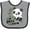 Heather and Black, variant on Inktastic My Uncle Loves Me Cute Panda Boys or Girls Baby Bib