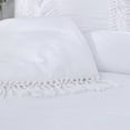 thumbnail image 5 of LadyAnn White Ruffle Tassel Comforter Set Queen Boho Chic Macrame Fringe Bedding with Cute Pillow Shams 3PCS Ultra Soft and Fluffy, 5 of 9