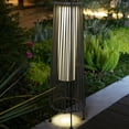 thumbnail image 4 of Grand Patio 2-Pack Outdoor Solar Floor Lights, All-Weather Wicker, Waterproof, Light Brown, 4 of 8