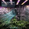 thumbnail image 2 of 6 Inch Clip-On Grow Tent Fan, 10-Speed EC Motor Circulation Fan, 90°/45° Oscillation, 320 CFM Airflow, Low Noise Clamp Fan for Hydroponics & Greenhouse, 2 of 9