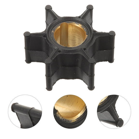 LEORX Black Rubber Utility Pump Impeller Easy Install Replacement Water Pump Accessory