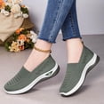 thumbnail image 6 of Samdudou Womens Sneakers Closed Toe Slip On Walking Shoes Breathable Lightweight Knit Mesh Upper Sporty Casual Athletic Running Gym Workout Daily Outdoor Footwear, 6 of 6