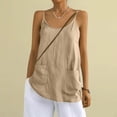 thumbnail image 1 of Débardeur Camisole pour Usage Quotidien Décontracté avec Poche - Léger Sans Manches Base Superposition, 1 of 7