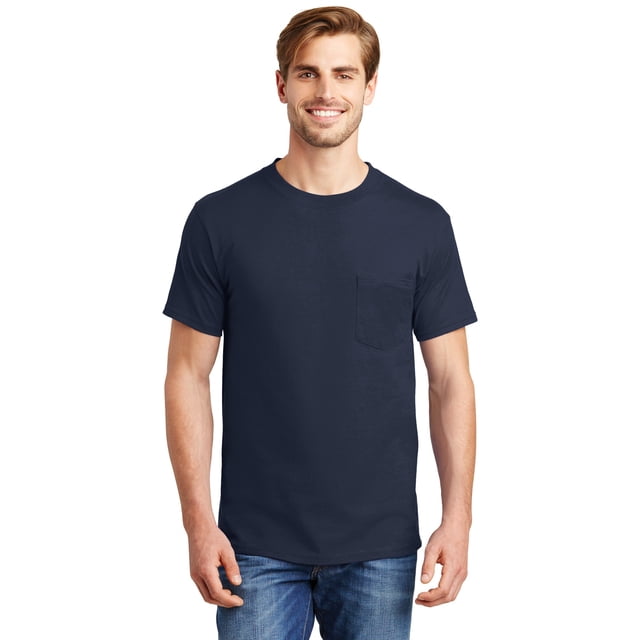 Hanes® Beefy-T® - Camiseta 100% algodón con bolsillo. 5190 hanes 5190