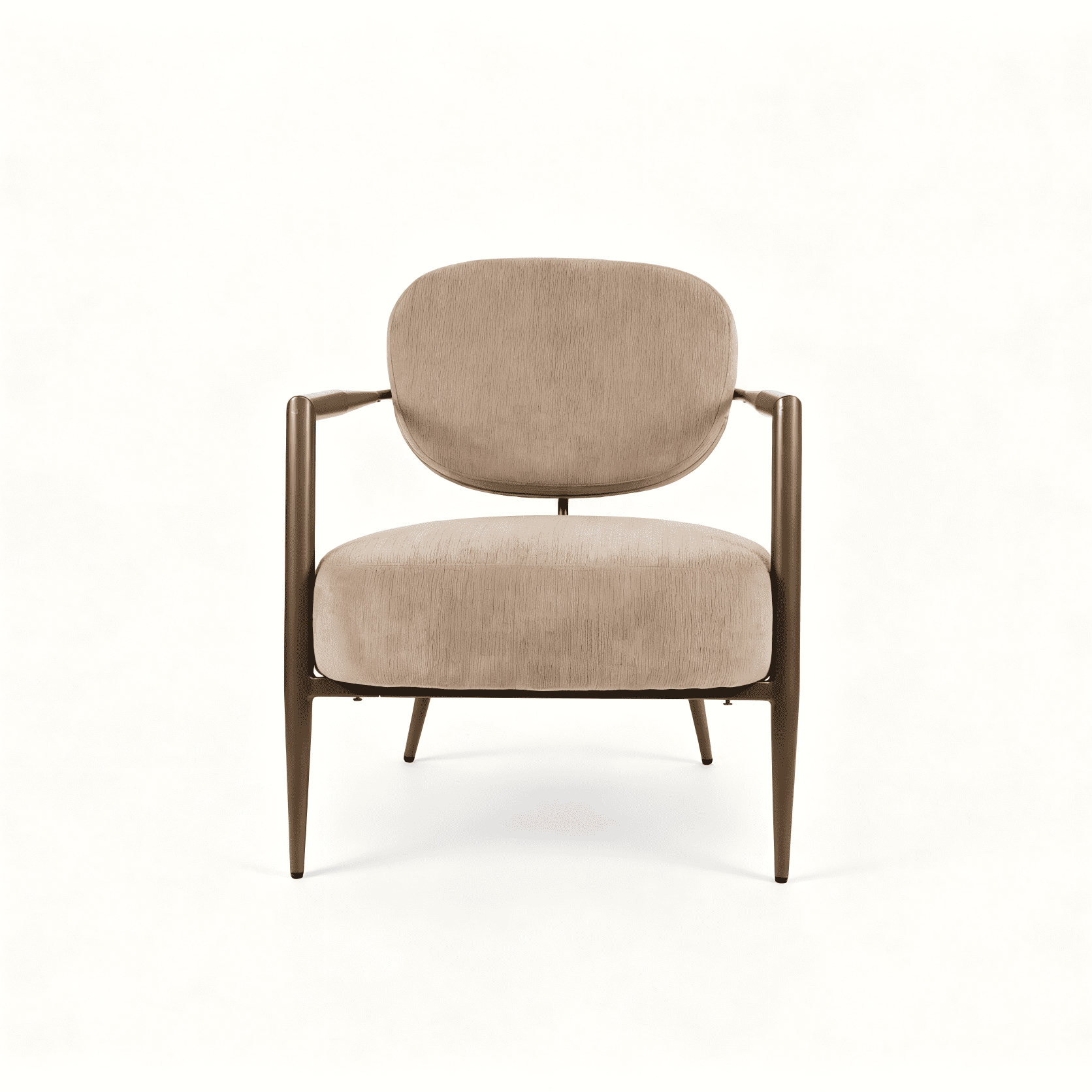 Mid-Century Modern Accent Armchair 26x22x29.5 Inch Leather-Like Upholstery 350 lbs Capacity for Living Room Reading
