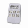 thumbnail image 6 of 24pcs Summer Shining False Toe Nails Women Fake Toe Nails Artificial Full Cover Toenails, 6 of 8