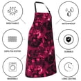 thumbnail image 5 of Honeii Burgundy Tie Dye Print Waterproof Apron, Adjustable Kitchen Apron with Pockets,for Gardening, Dishwashing, Meat Processing, Car Washing, and Pet Grooming, 5 of 8