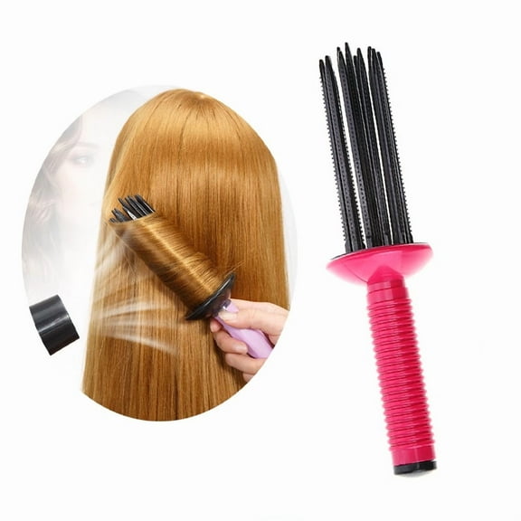 CALIYI Hair Curler, Fluffy Curling Roll Comb with Anti- Slip Design, Professional Hairstyling Tools for Voluminous Curls