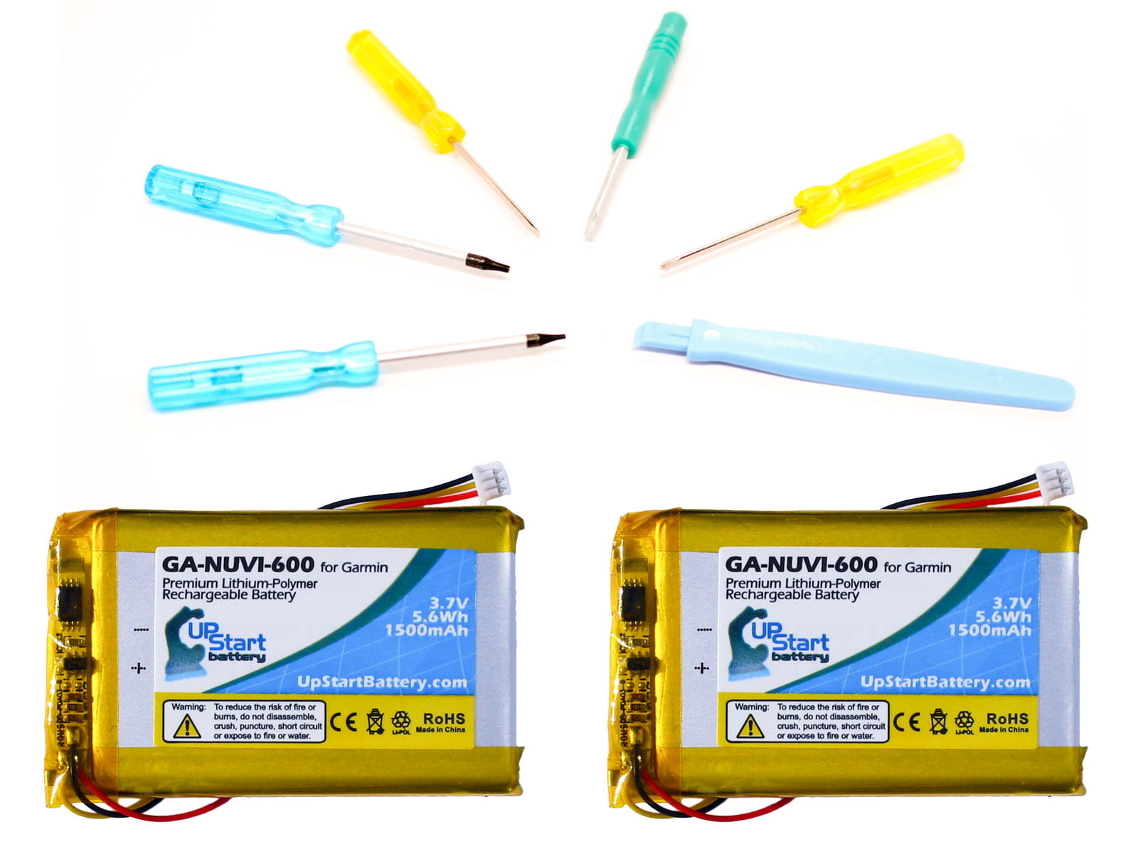 2X Pack Replacement for Garmin GPS Navigator Battery 1500mAh, 3.7V, Lithium Polymer Garmin Nuvi 660 Battery