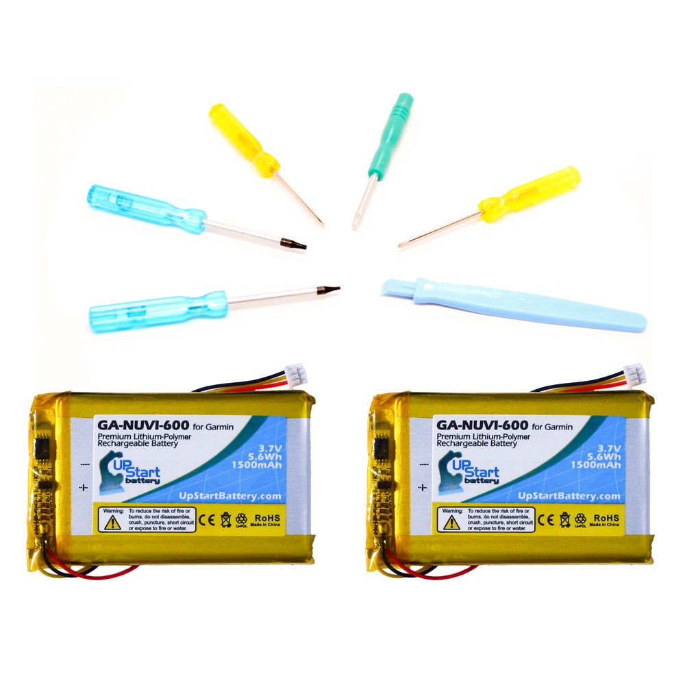 2x Pack Garmin Nuvi 660 Battery with Tools Replacement for Garmin