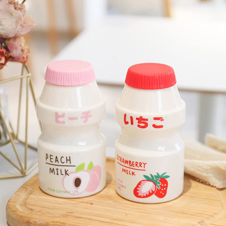 480ml Plastic Water Bottle Drinking Bottle Shape Cute Kawaii Milk