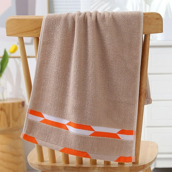 Premium Cotton Face Towel for Adults - Ultra Soft & Absorbent , Washcloth for Men/Women - Thickened Household Towel with Quick-Dry Technology Khaki