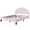 Beige, variant on GZXS Full Size Bed Frame with Flower Pattern Velvet Headboard, Upholstered Platform Bed for Bedroom, No Box Spring Needed, Beige