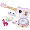 thumbnail image 1 of Woodenedu Guitarra Para Niños Para Niñas Instrumentos Musicales De Madera Juguetes Con Ukelele Pandereta Maracas Armónica Mini Conjuntos De Banda Para Niños Pequeños De 2 A 3 Años Regalo De Cumpleaños, 1 of 8