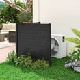 thumbnail image 1 of Costway 2 PCS 48" L x 46" H Air Conditioner Fence Outdoor Privacy Fence Screen Black, 1 of 9
