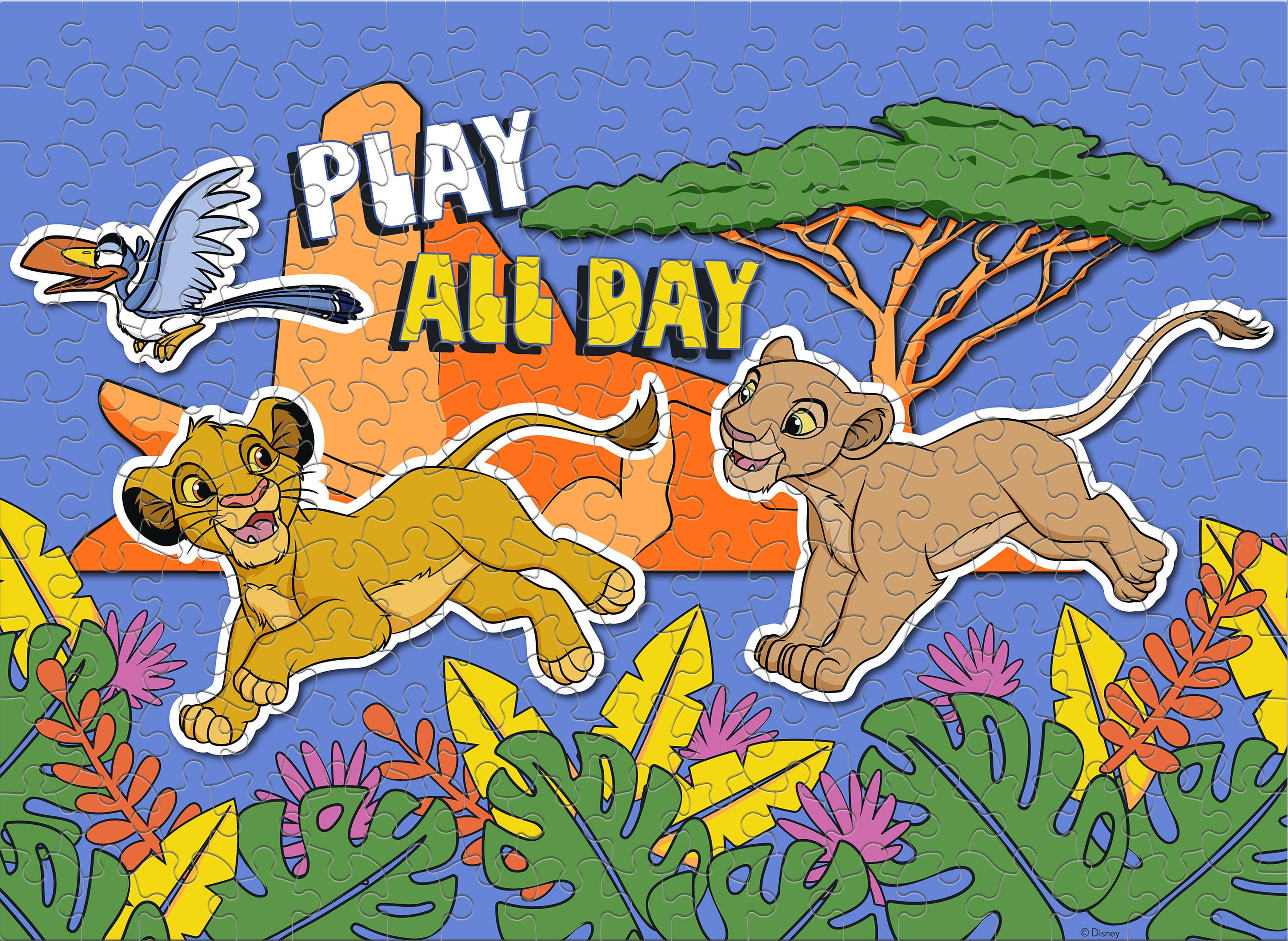 Ceaco Disney Friends Play All Day 200-Piece Interlocking Jigsaw Puzzle for Children Ages 8+