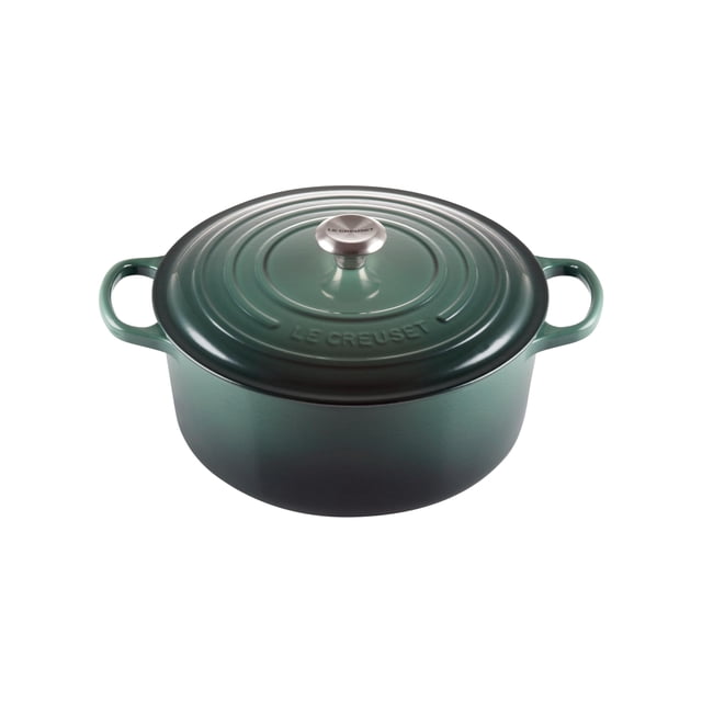Horno holandés Le Creuset de hierro fundido esmaltado, 9 litros, color alcacauta