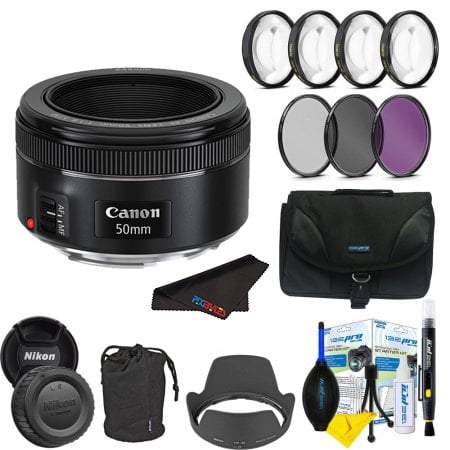 Pixi-Basic Accessory Bundle Canon EF 50mm f//1.8 STM Lens