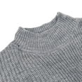 thumbnail image 5 of Fesfesfes Women Sweaters Solid Off Shoulder Turtleneck Long Sleeve Sweater Pullover Tops, 5 of 9