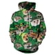 thumbnail image 3 of Sudadera con capucha para hombre, jersey de manga larga con estampado 3D de Animal de San Patricio, ropa de calle con bolsillo Harajuku, color verde, Unisex, 3 of 4