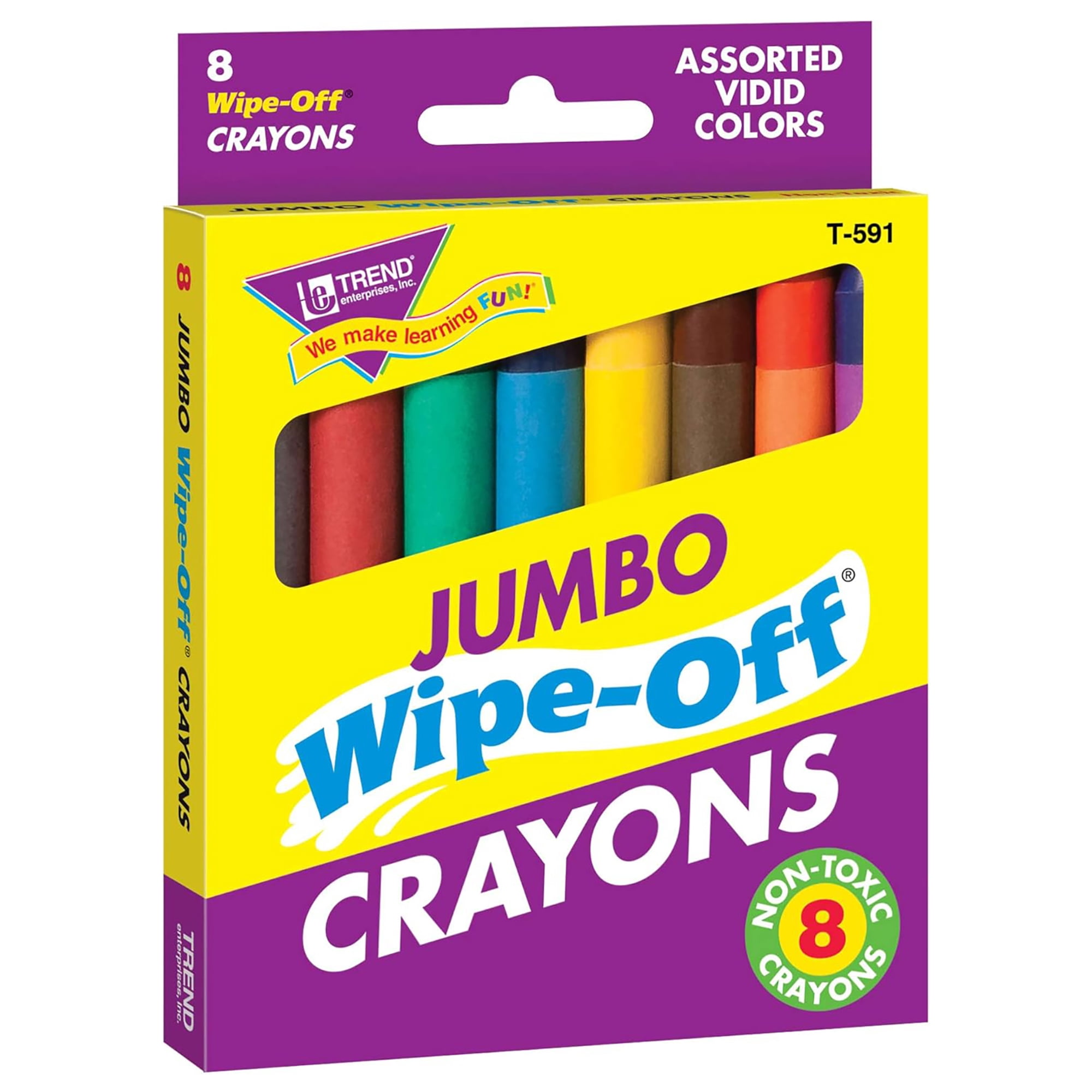 Trend Enterprises Alphabet Reusable Book & Crayons
