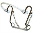 thumbnail image 2 of Hilason Western Antique Brown Little S Rope Nose Hackamore Horse Bit, 2 of 4