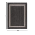 thumbnail image 2 of Outdoor Rug 5x7 Modern Outside Rugs For Patios Porches Waterproof Durable Washable Non-shedding  Easy-to-clean Indoor Area Carpet (5 X 7 Bordered - Dark Gray/light Gray), 2 of 9