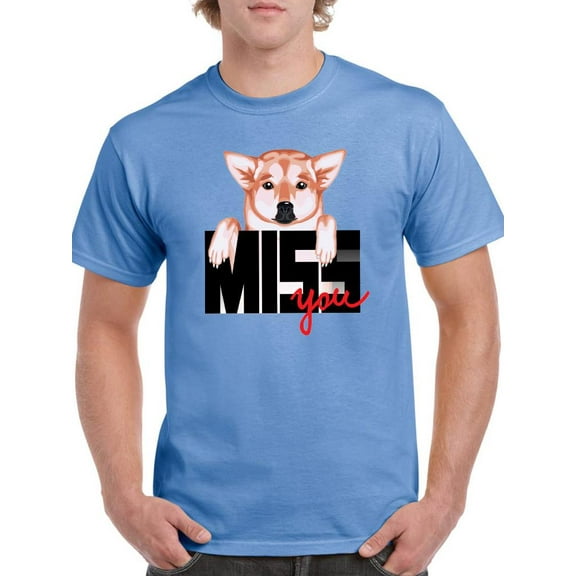Corgi Miss You T-Shirt Men -Image by Shutterstock, Male Large