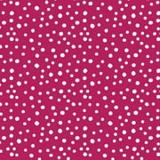 The Pioneer Woman 44" Cotton Flea Market Dot Sewing & Craft Fabric By the Yard, Pink and White