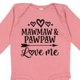 thumbnail image 4 of Inktastic Mawmaw and Pawpaw Love Me Girls Long Sleeve Baby Bodysuit, 4 of 5