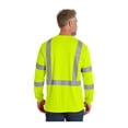 thumbnail image 2 of CornerStone ANSI 107 Class 3 Mesh Long Sleeve Tee | Reflective Work Shirt for Men & Women, High Visibility Clothing for Construction, 2 of 4