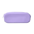 thumbnail image 2 of Pencil Bag Soft Silica-Gel Box, Zipper Large Capacity Pen Stationery Makeup Storage, Student Gift, Easy To Clean, Comfortable Feel, Flexible Durable, Lightweight, 2 of 8