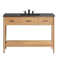 thumbnail image 4 of Zaire 48" Single Sink Bathroom Vanity in Natural Black, 4 of 10