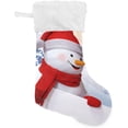 thumbnail image 2 of SKYSONIC Christmas Stockings 2PCS,Christmas Cute Snowman Big Xmas Stockings Gift Decorations and Party Supplies,Used for Fireplace Decoration Socks Christmas Tree Decoration, 2 of 7