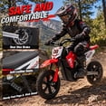 thumbnail image 2 of Joyracer 24V Electric Dirt Bike for Kids, 250W Powered Motorcycle,Ride on Toys with 3 Speed Modes, Twist Grip Throttle, Rear Disc Brakes, 15" Pneumatic Tire, Red, 2 of 6