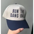 thumbnail image 4 of Run The Dang Ball Embroidered Trucker Hat, Adjustable Snapback Baseball Cap for Men and Women, Funny Sports Inspired Hat for Football Fans, Casual Streetwear Accessory, 4 of 5