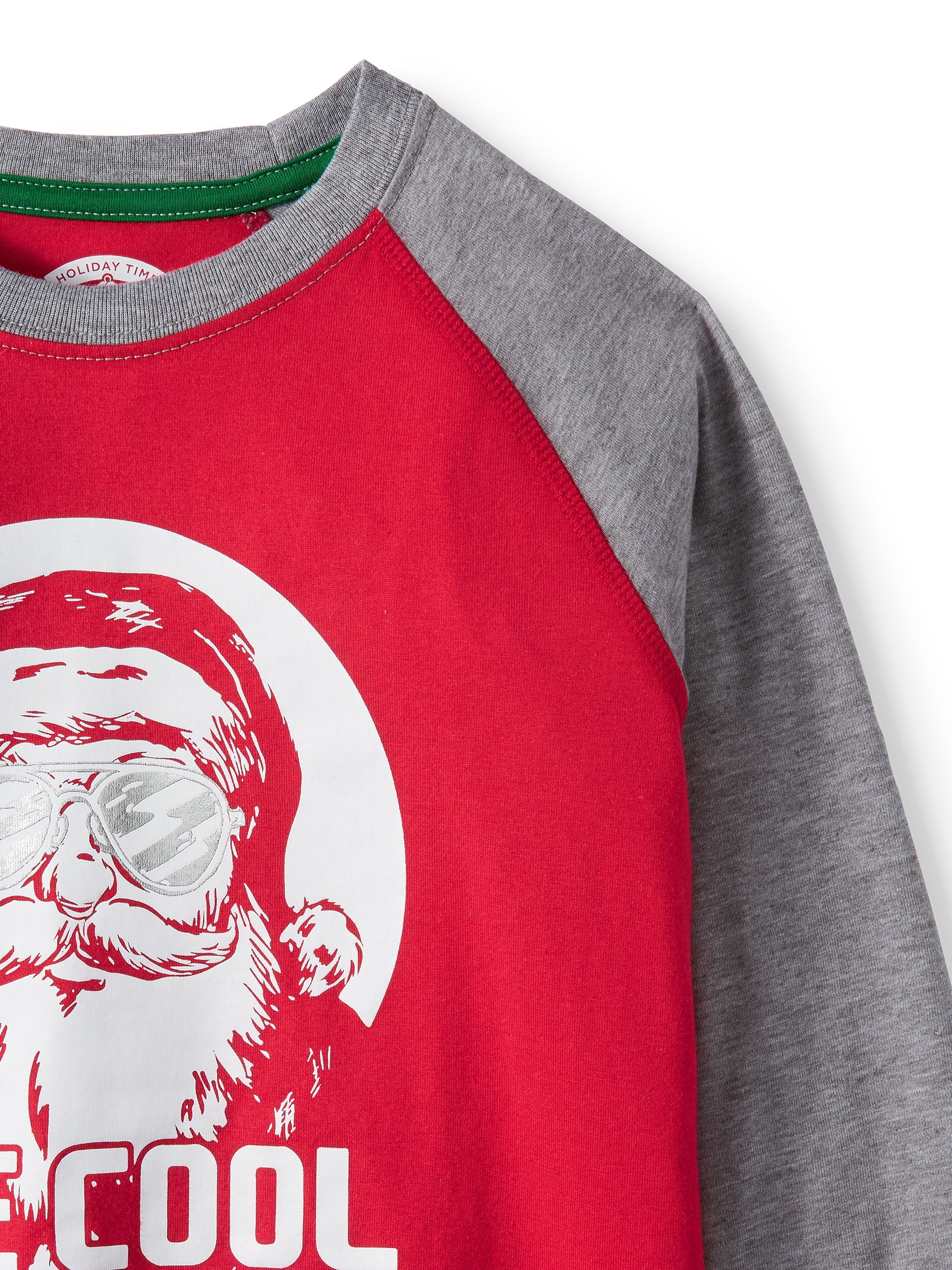 Long Sleeve Raglan Christmas Holiday 