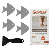 Secopad Bathtub Stickers Non-Slip, 24 PCS Safety Shower Treads Adhesive Appliques with Premium Scraper