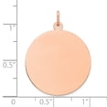 thumbnail image 2 of FJC Finejewelers 14 kt Rose Gold Personalized Plain .011 Gauge Circular Engravable Disc Charm 23, 2 of 4