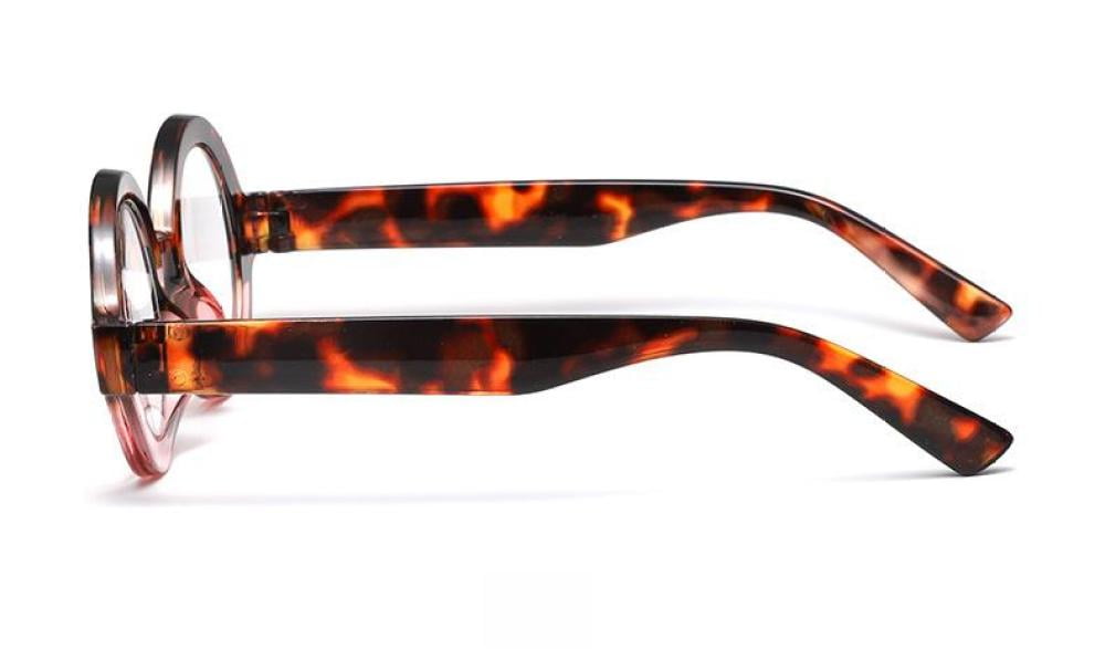 3 Pairs of Thick Blue Light Blocking Reading Glasses +1.5, Round Classic Plastic Tortoiseshell Readers 1.50 for women, Fashion Presbyopia Glasses +150 Strength