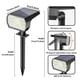 thumbnail image 5 of Nymphy Luces Solares Para Exteriores, Impermeables, Ip68, 56 Led, 3 Modos De Iluminación, Luces Solares Para Jardín, Patio, Luces Solares Para Navidad, Paisaje Exterior, Paquete De 4 (Blanco Frío), 5 of 6