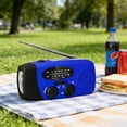 thumbnail image 4 of weibbin Solar Radio Wind Up AM FM WB Radio Portable Hand Crank Emergency Radio with Torch 2000mAh Power Bank for Phone Charging Camping, 4 of 7